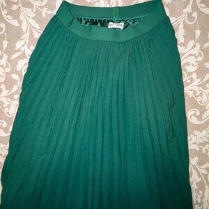 Skirt Midi High Elastic Waist A Line Swing Skirts Size S